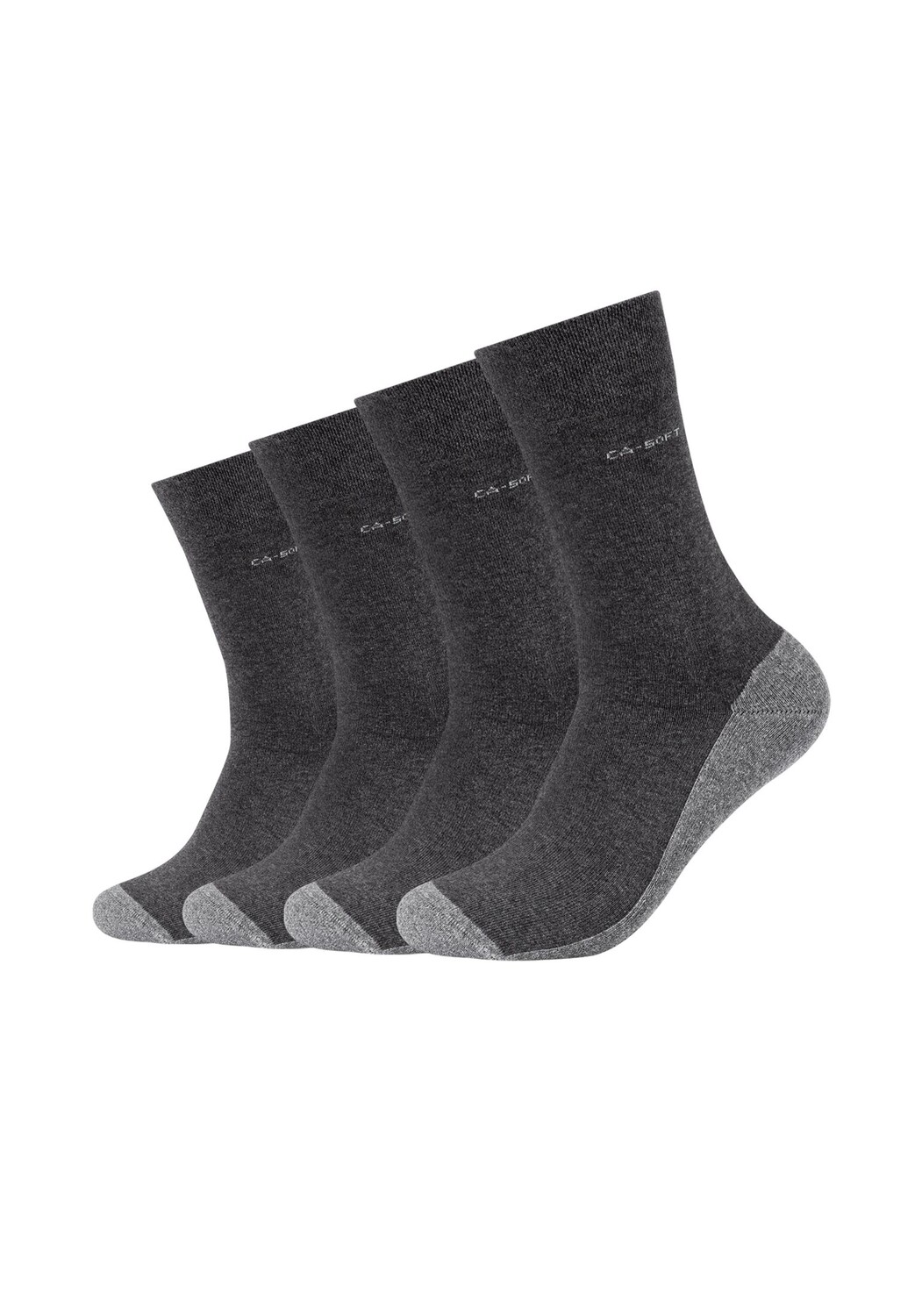 

Носки camano 4 шт ca soft, цвет dunkelgrau melange