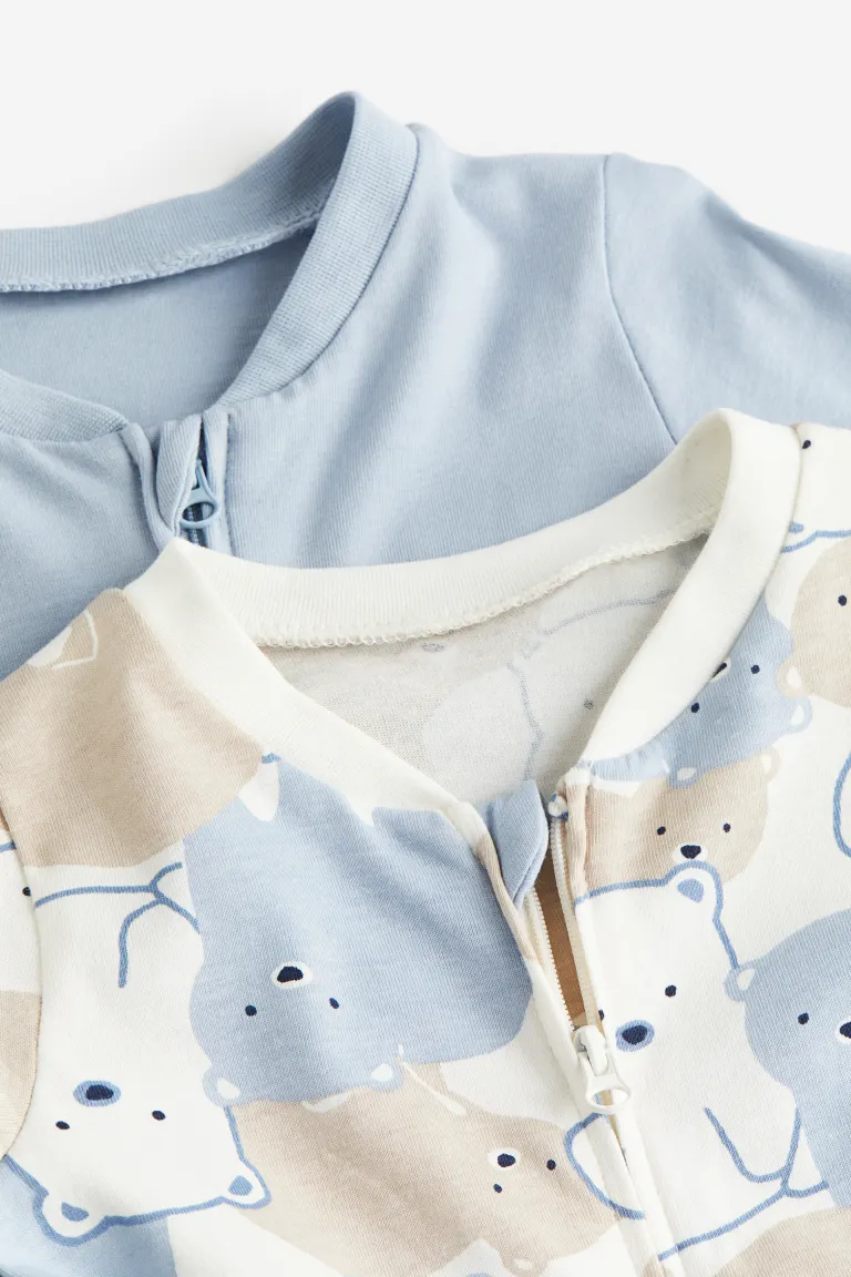 

Комплект из 2 пижам на молнии H&M, синий