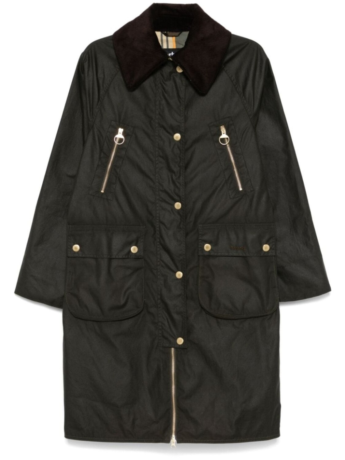 

Barbour пальто Ebberston, зеленый