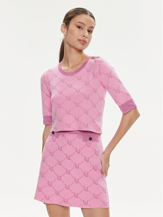Облегающий свитер Liu Jo, розовый