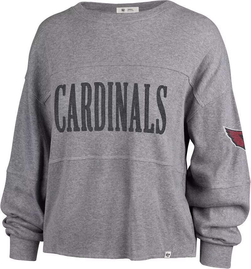 

Женская серая футболка с длинным рукавом '47 Arizona Cardinals Jada