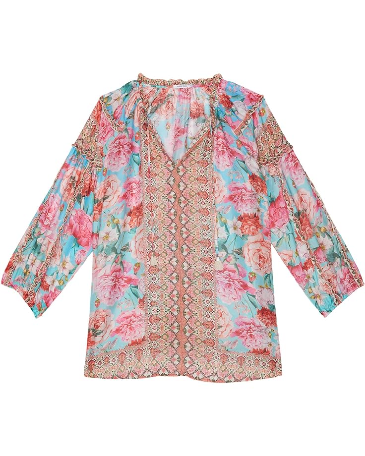 Блуза Johnny Was Plus Size Rose Narcisa Blouse, мульти