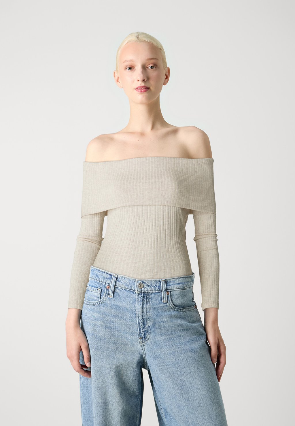 

Рубашка с длинным рукавом ONLEMMY OFF SHOULDER ONLY, серый