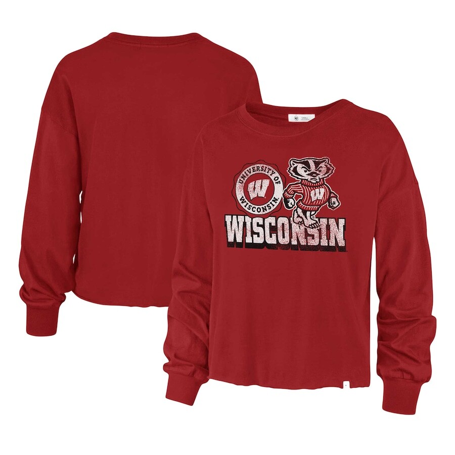 

Футболка с длинным рукавом 47 Wisconsin Badgers, красный