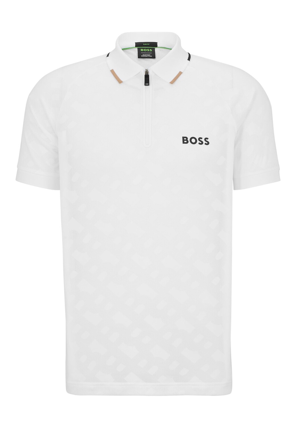 

Рубашка поло BOSS PHILIX MB 2 Slim Fit, белый