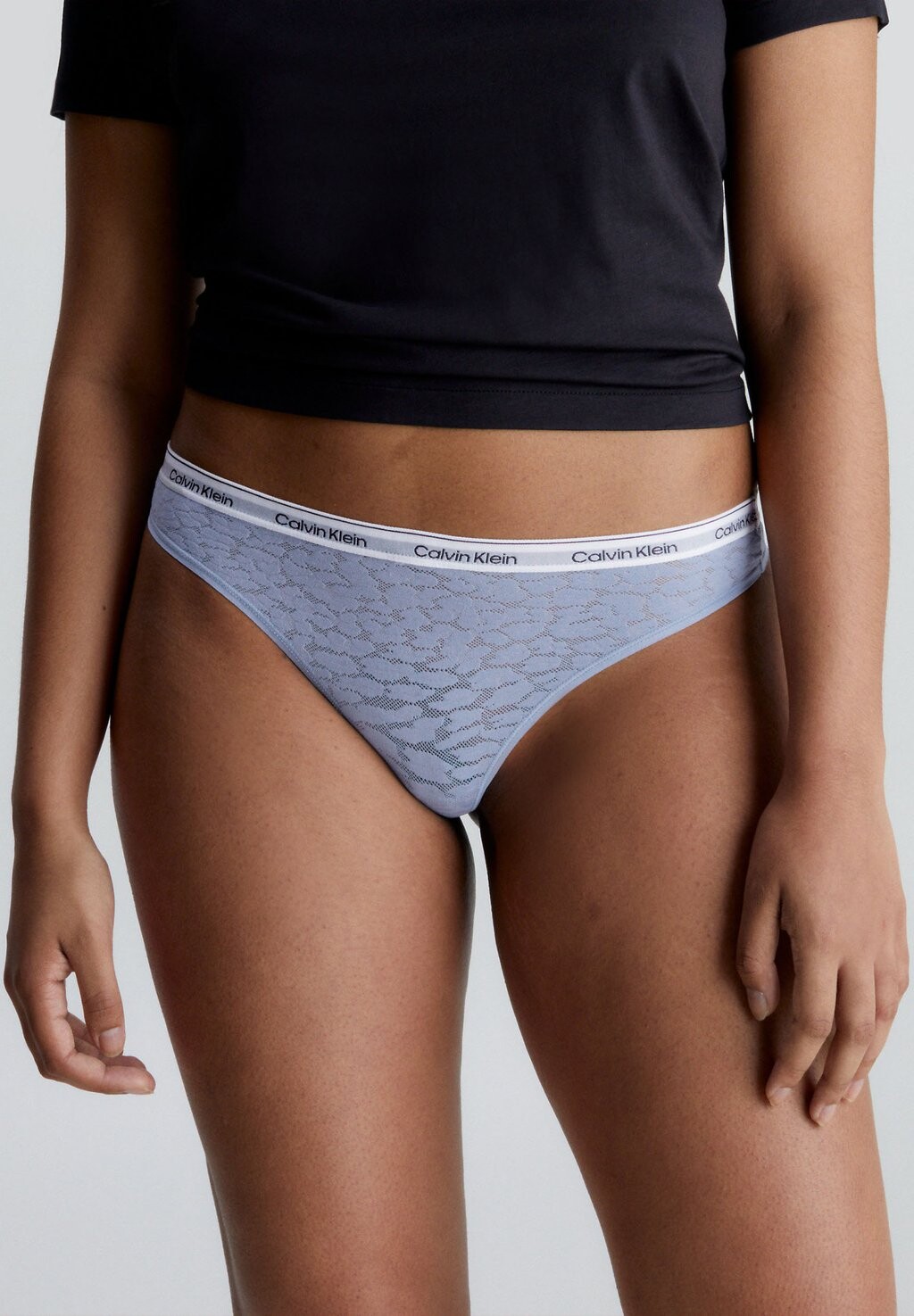 

Стринги HIGH LEG THONG Calvin Klein Underwear, светло-синий