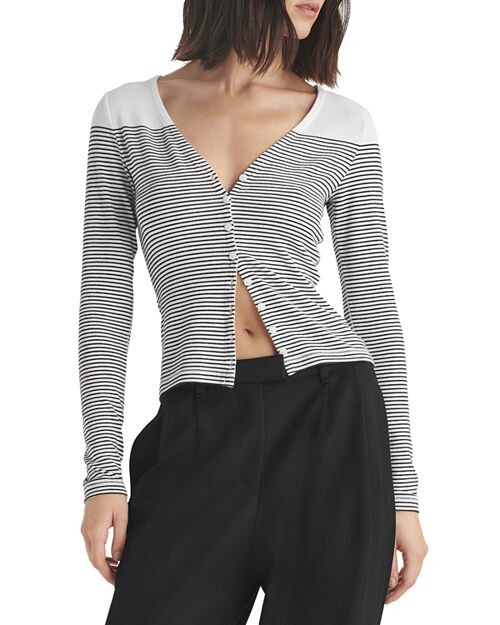 

Кардиган с трикотажными полосками и Vee rag & bone, цвет Multi