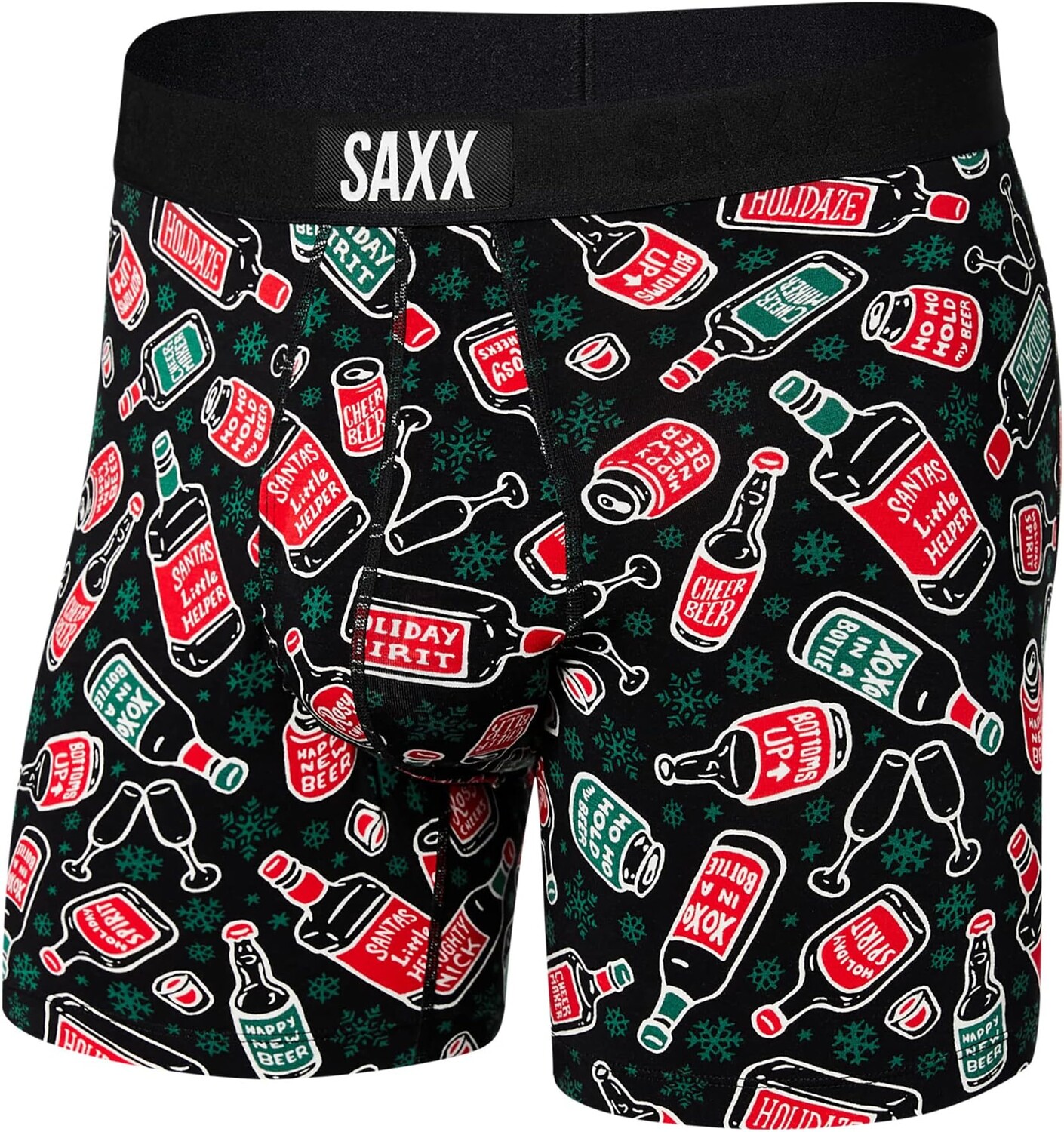 

Ультрабоксер-бриф для полетов SAXX UNDERWEAR, цвет Holiday Spirits/Black