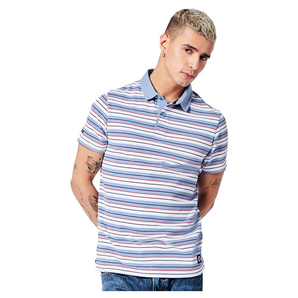 

Поло с коротким рукавом Superdry Academy Stripe, синий