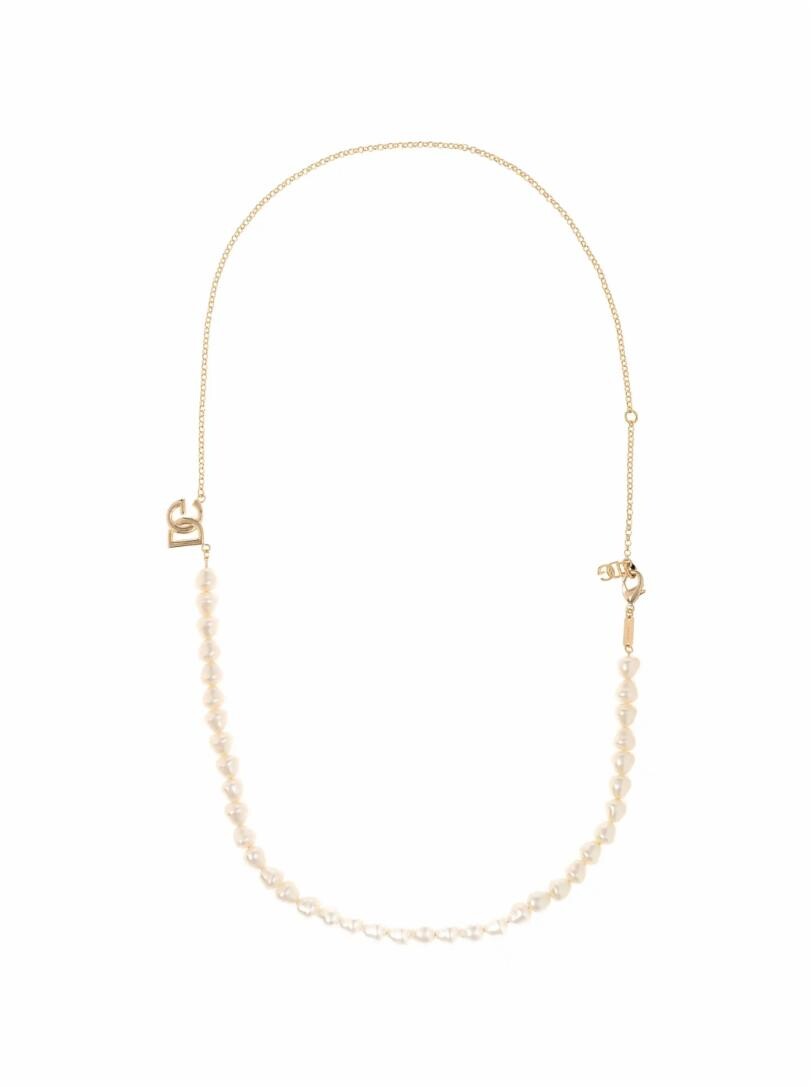 

Колье DG с жемчугом Dolce&Gabbana, золотистый