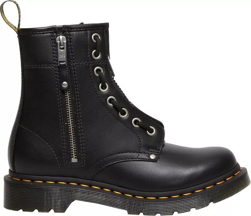 

Женские кожаные ботинки Dr. Martens 1460 с двойной молнией, черный