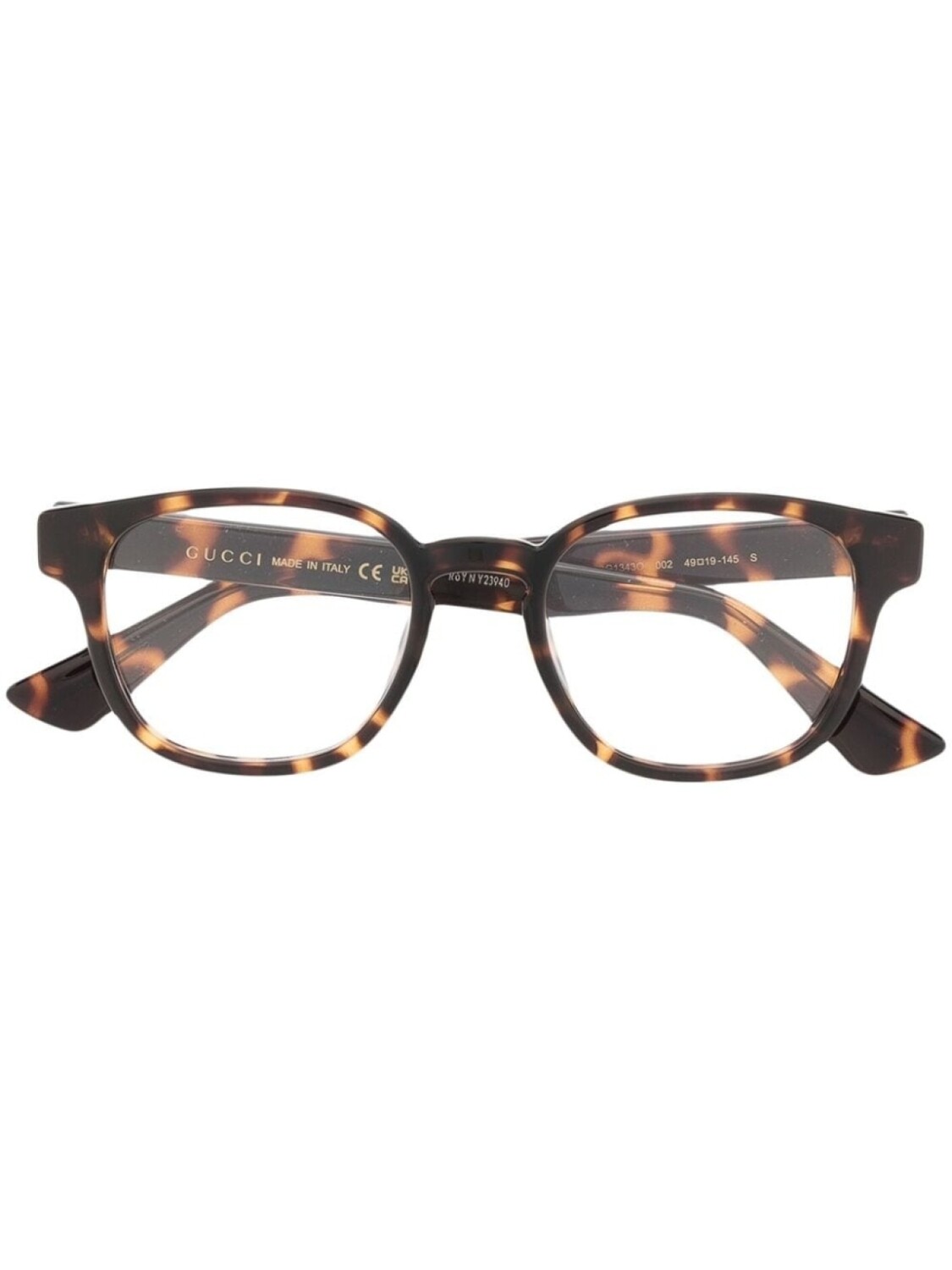 

Gucci Eyewear очки в круглой оправе с логотипом, коричневый