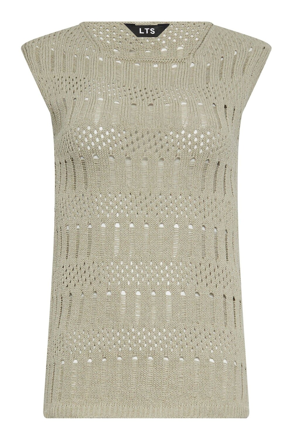 

Вязаная майка крючком Long Tall Sally, бежевый