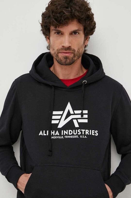 

Толстовка с капюшоном Basic Hoody Alpha Industries, черный