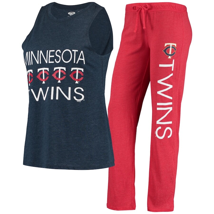 

Пижамный комплект Concepts Sport Minnesota Twins, красный