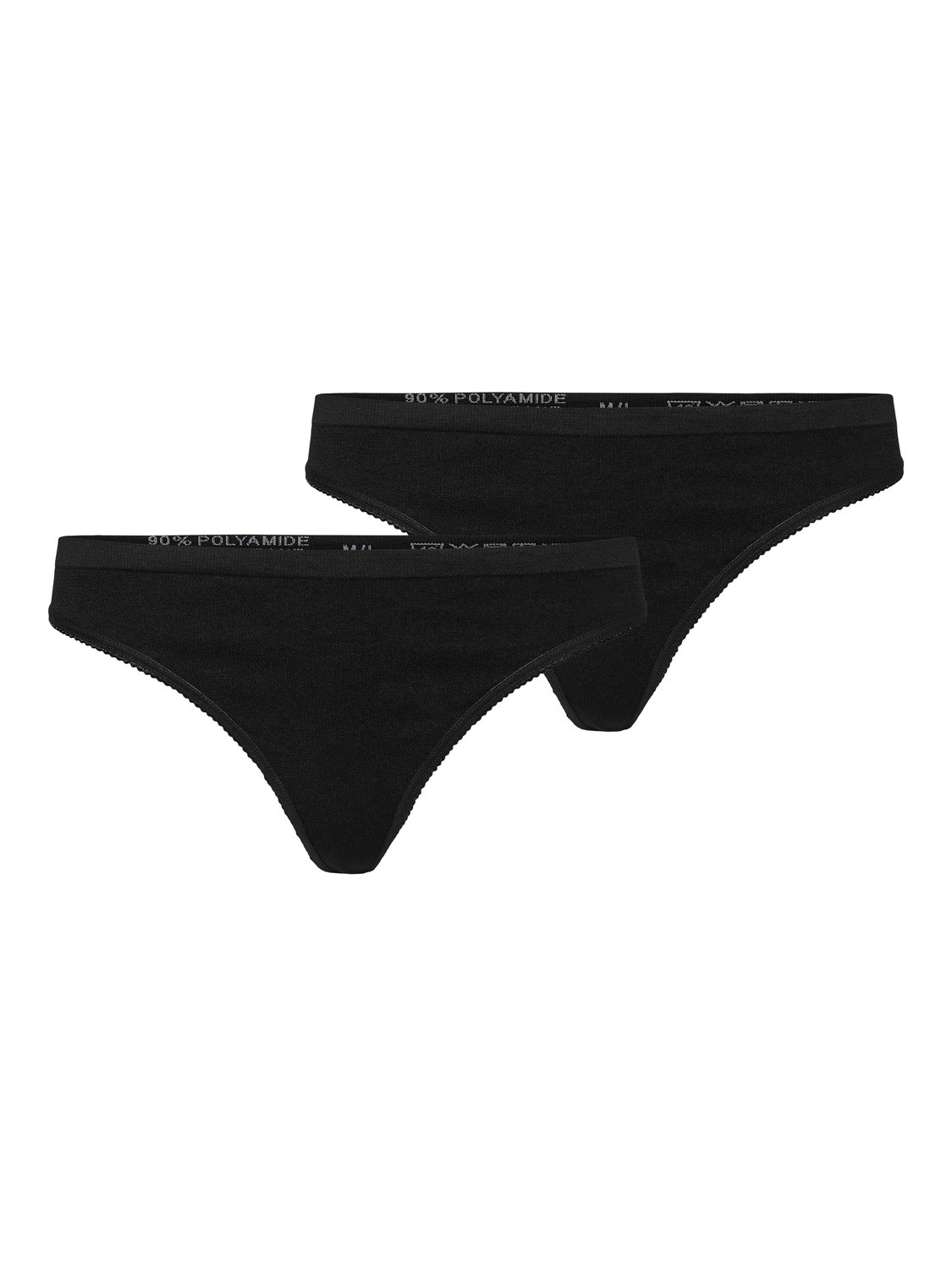 

Трусы Vero Moda Ripp s 2 er Pack G String Brazilian Tanga VMAGNES, черный