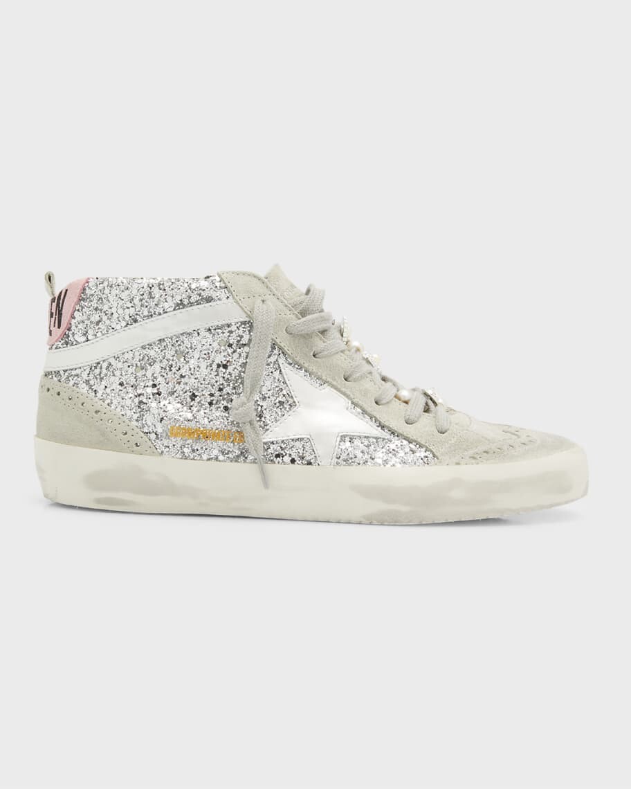 

Кроссовки Mid Star Glitter Wing-Tip Golden Goose