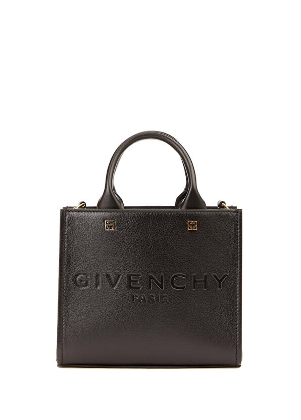 

Черная женская кожаная сумка mini g Givenchy