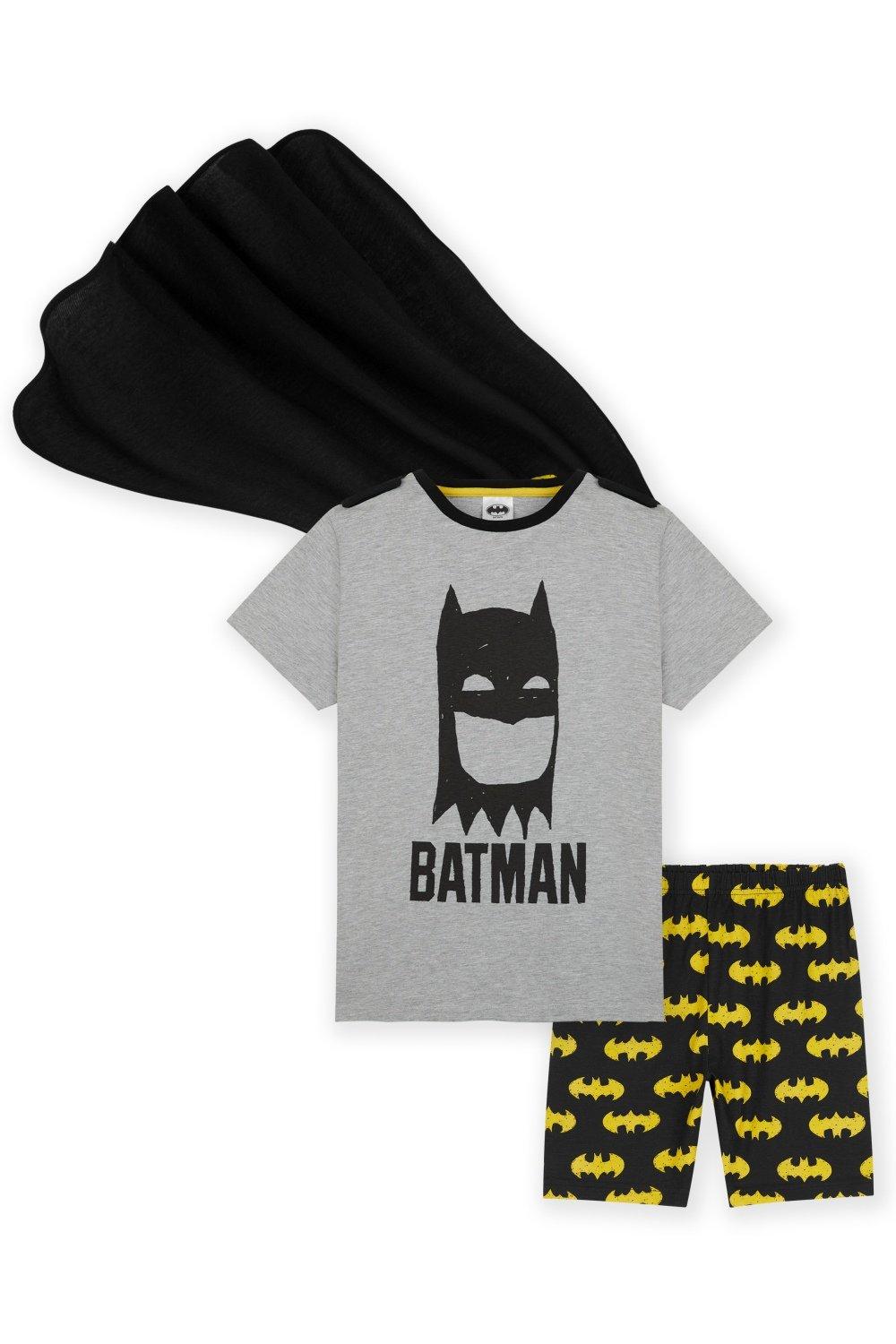 Короткий пижамный комплект с Бэтменом DC Comics, мультиколор цена и фото