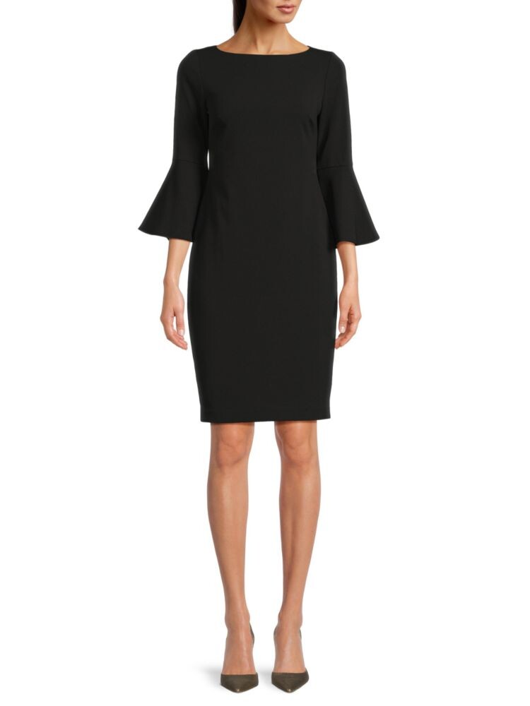 

Однотонное платье-футляр Calvin Klein, черный