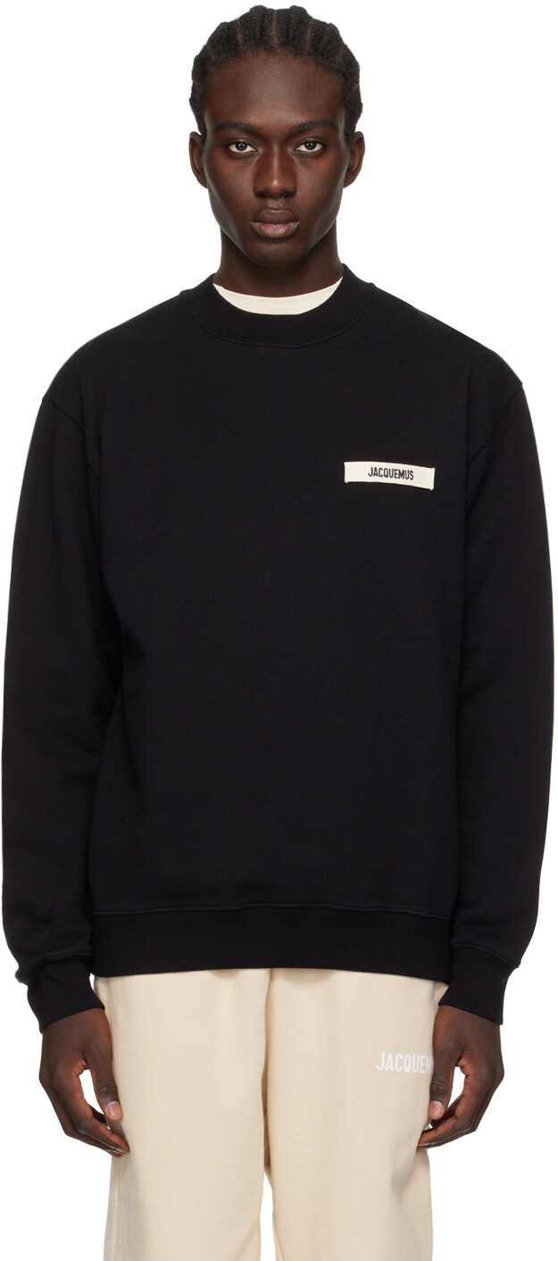 

Черный свитшот Les Classiques 'Le Gros Grain' Толстовка Jacquemus