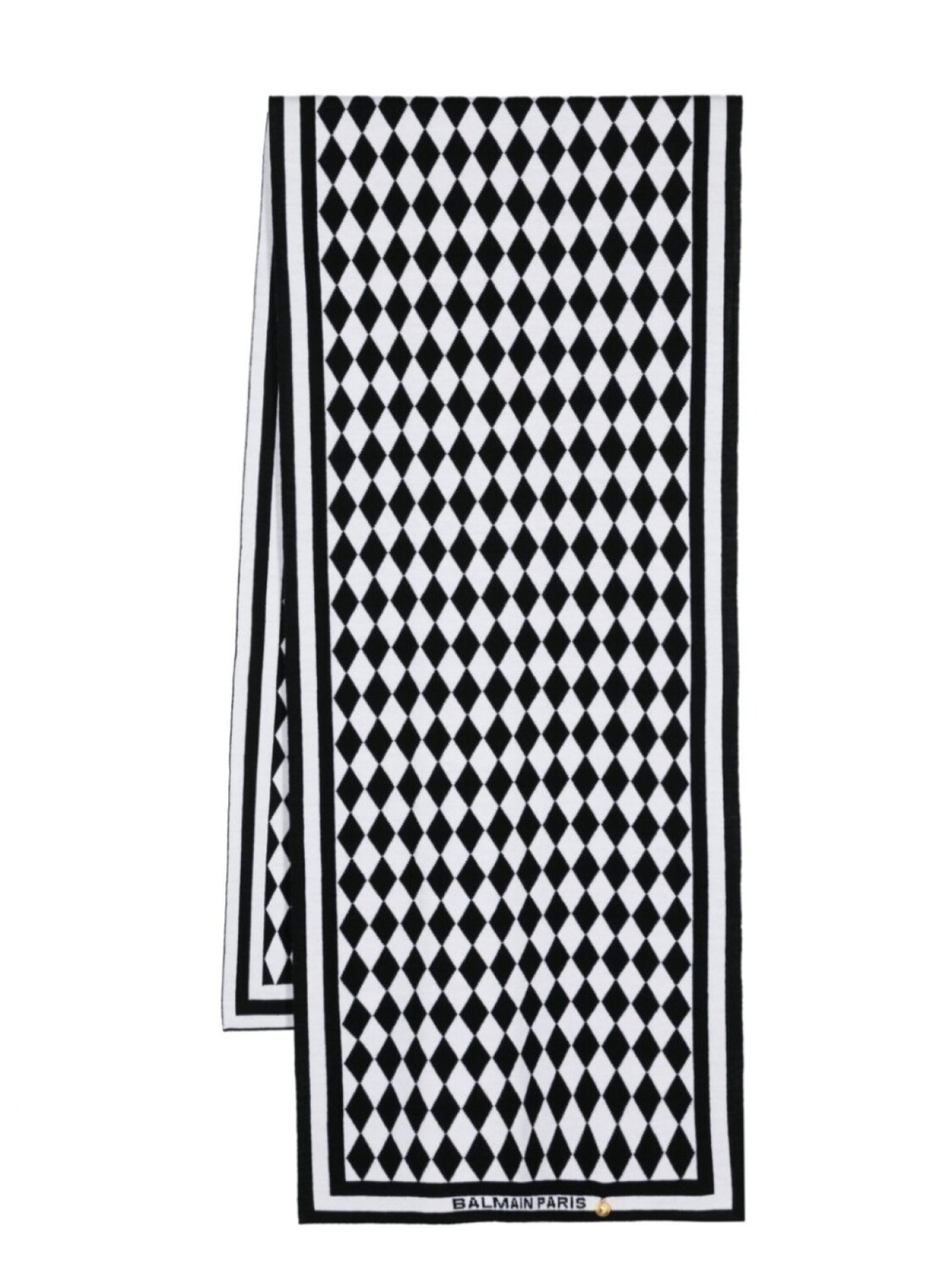 

Balmain шарф из шерсти мериноса, черный