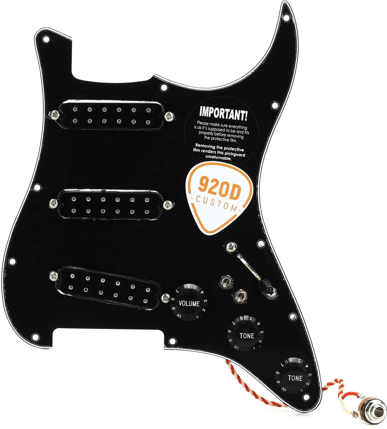 

920D Custom Stratocaster полифоническая накладка с нагрузкой — черный