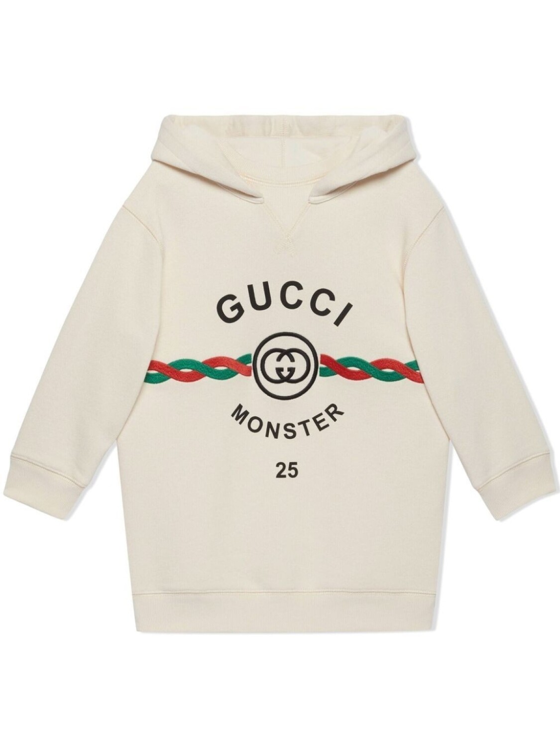 

Gucci Kids худи с вышитым логотипом, белый