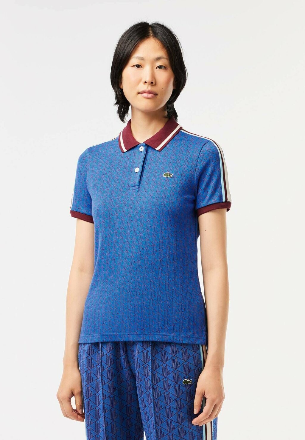 

Поло Lacoste, синий бордо nji