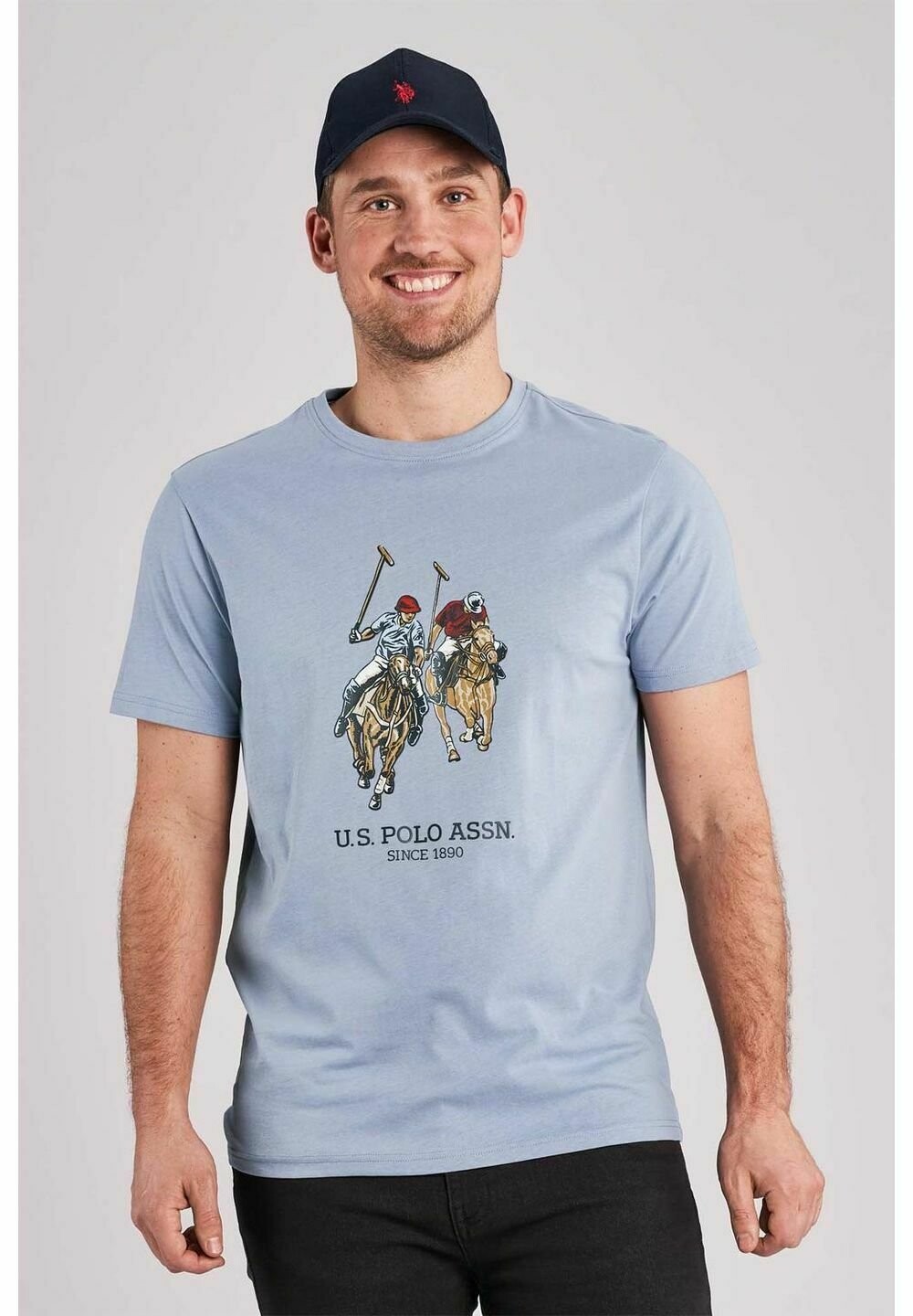 

Футболка с принтом EIVIND U.S. Polo Assn., цвет stonewash