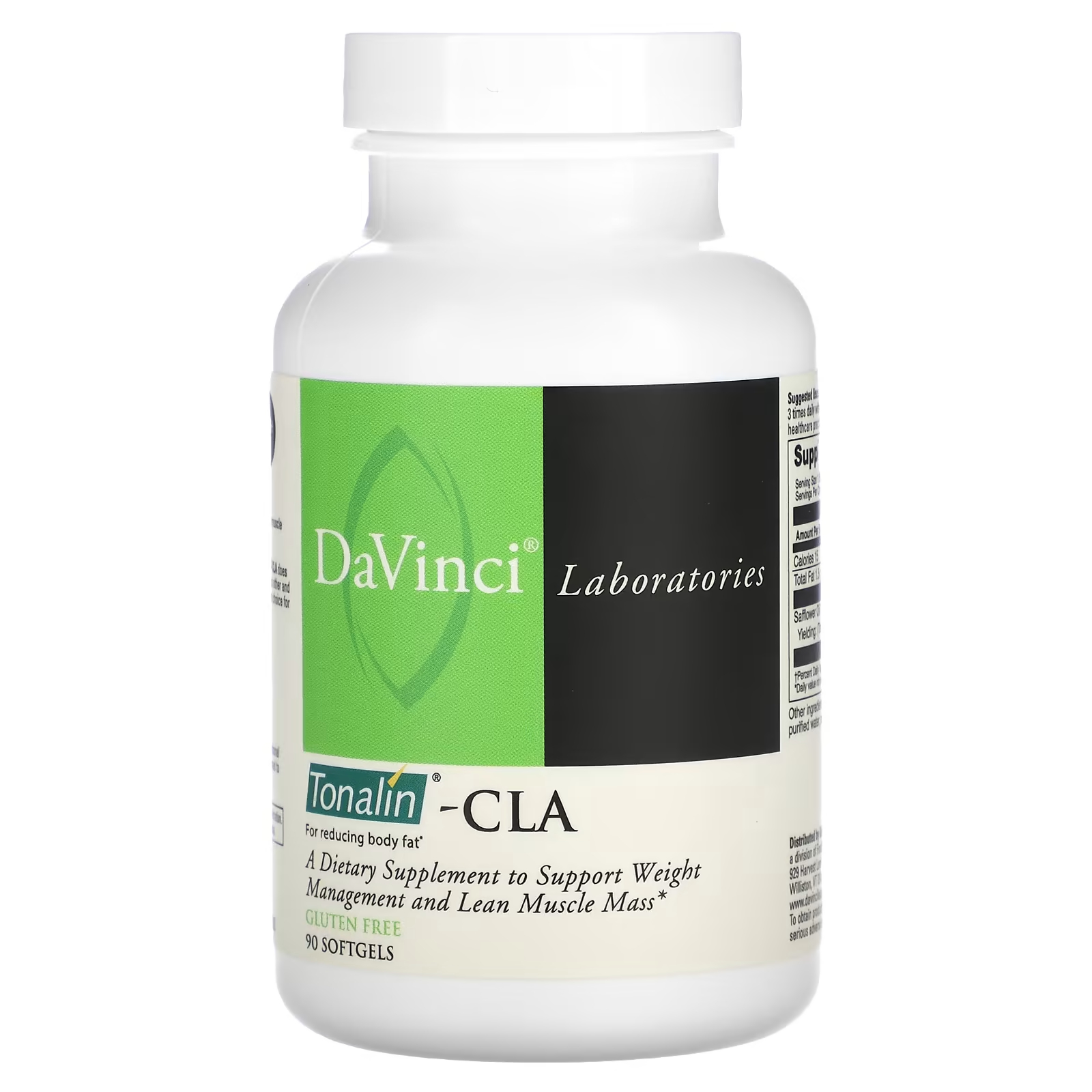 Тоналин DaVinci Laboratories of Vermont - CLA, 90 мягких таблеток добавка для наращивания мышечной массы muscletech 30 капсул