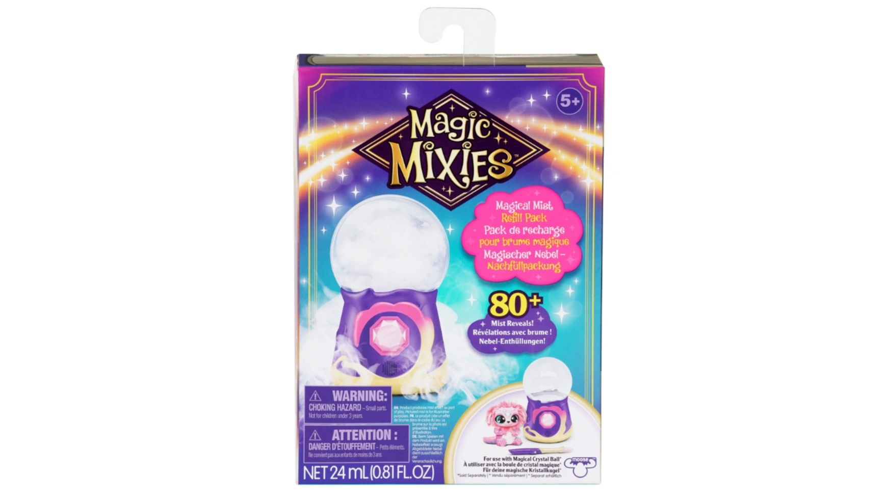 Magic Mixies Волшебный туман сменный набор для хрустального шара и волшебного котла