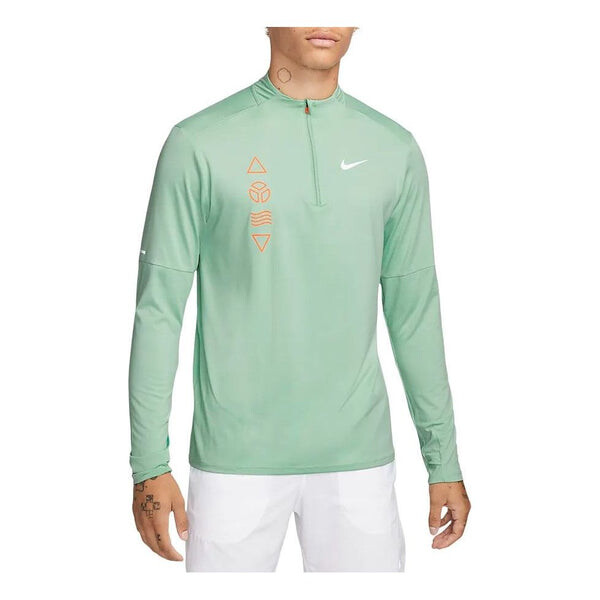 

Футболка Nike LogoT 'Enamel Green Total Orange', зеленый