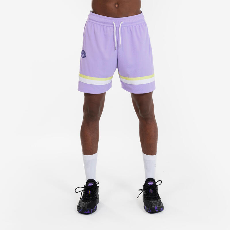 Женские/мужские баскетбольные шорты NBA Lakers — SH 900 фиолетовые TARMAK, цвет blau цена и фото