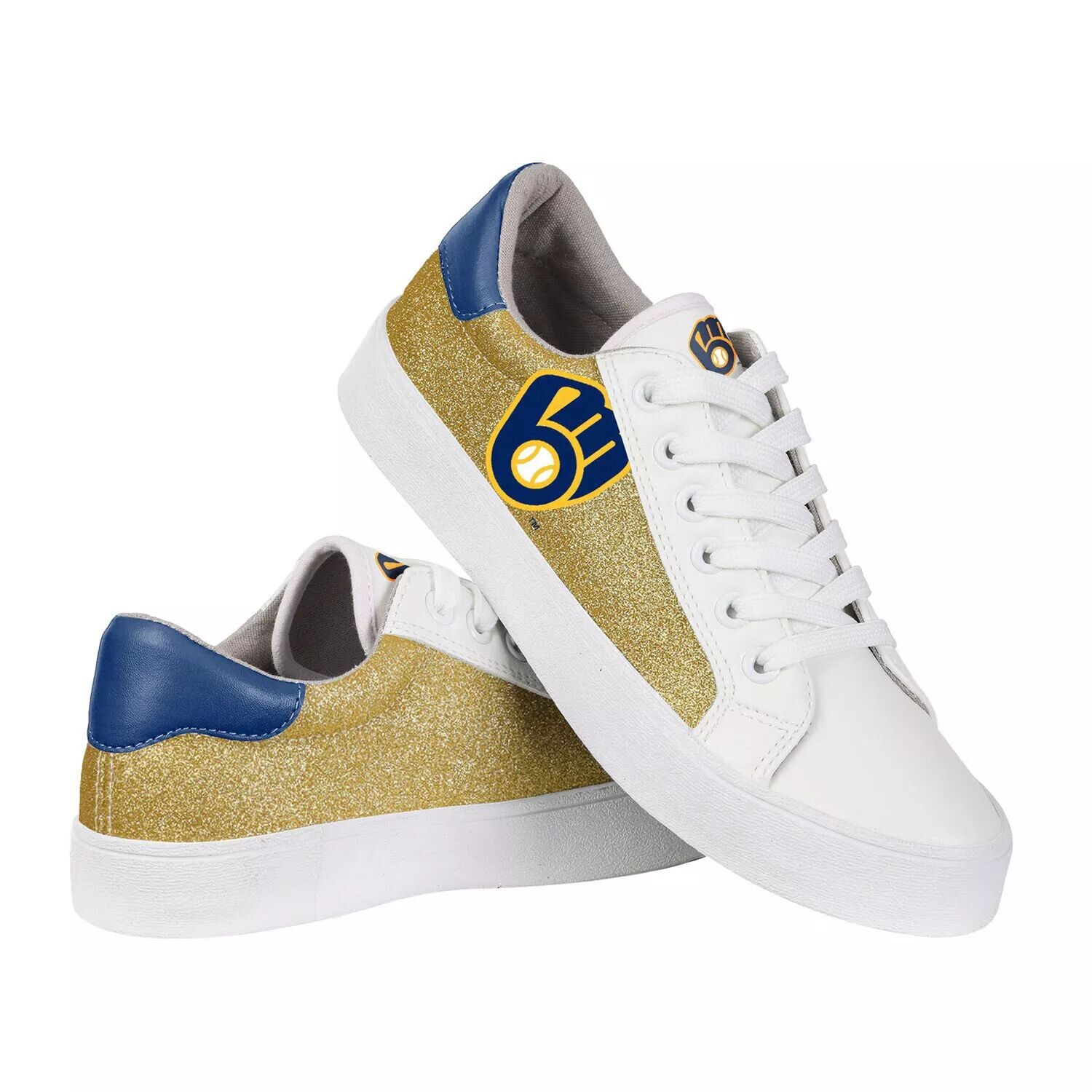 

Женские блестящие кроссовки FOCO Milwaukee Brewers