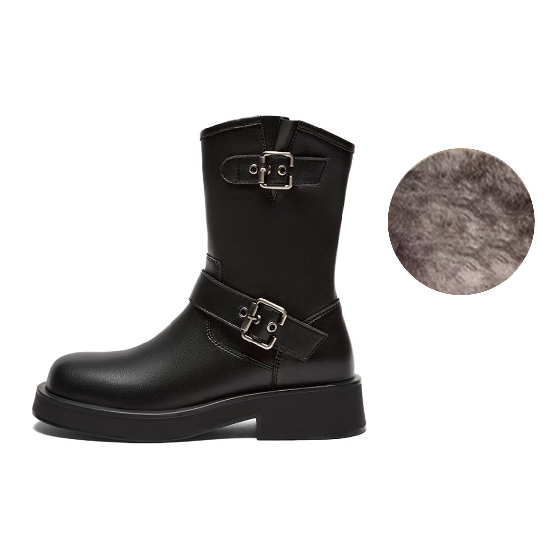 

Ботильоны женские Basto, цвет Black Fleece-lined