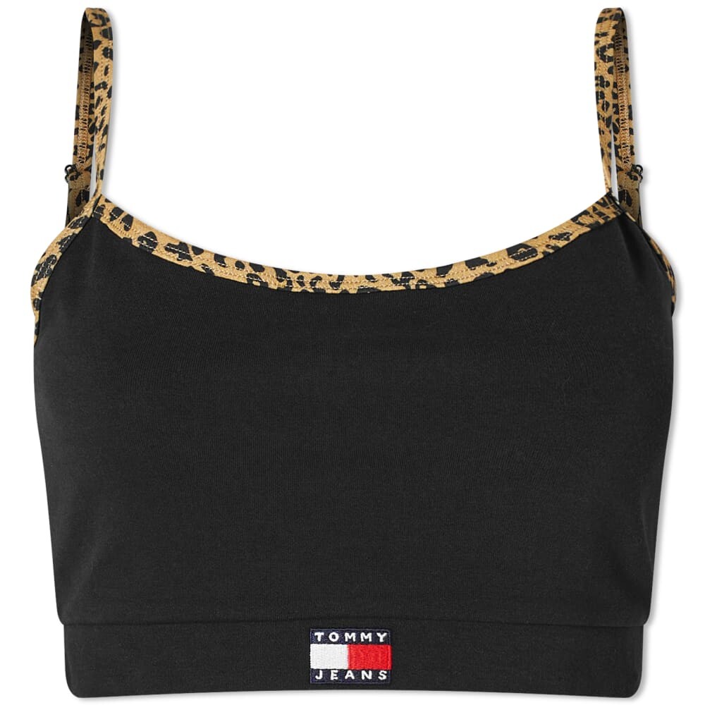 

Топ без косточек Tommy Jeans, черный
