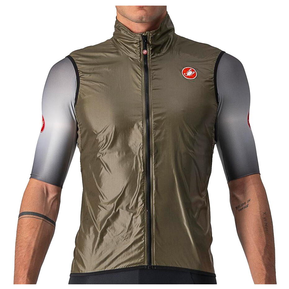 Велосипедный жилет Castelli Aria Vest, цвет Moss Brown