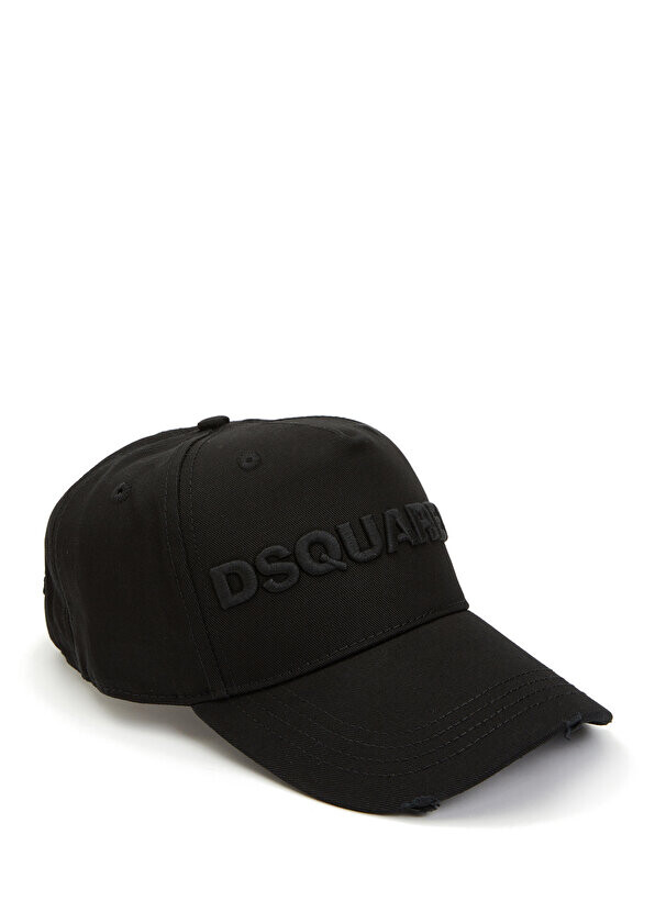 

Черная мужская шляпа с логотипом Dsquared2
