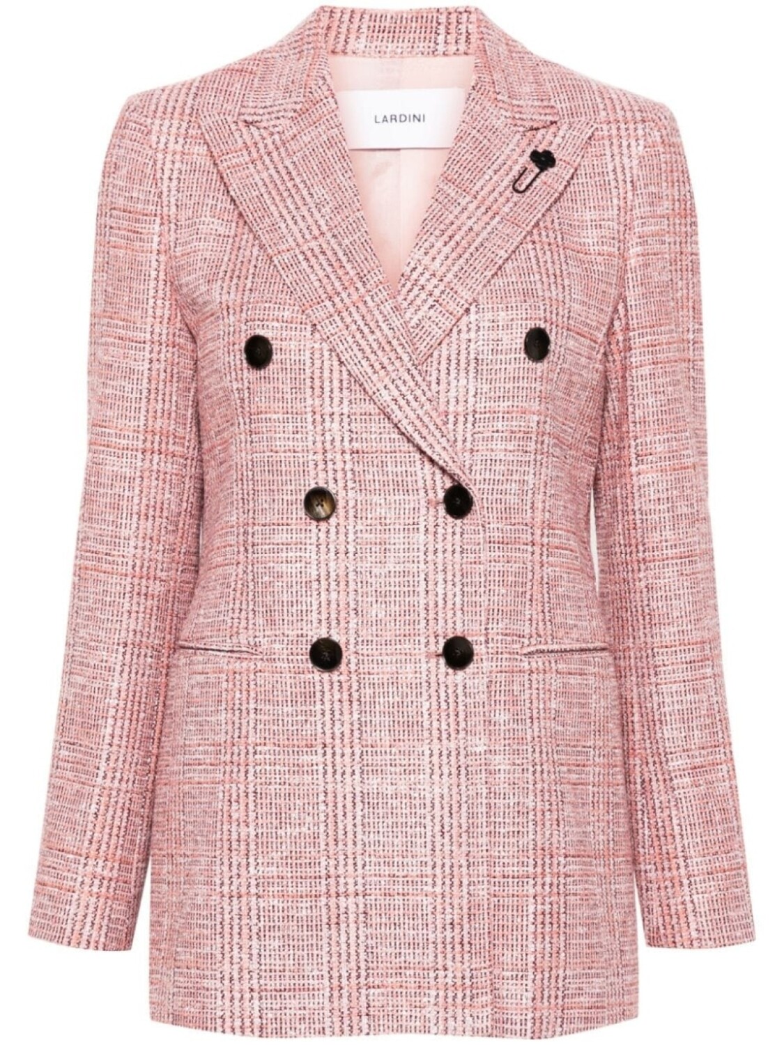 

Lardini пиджак с брошью, розовый