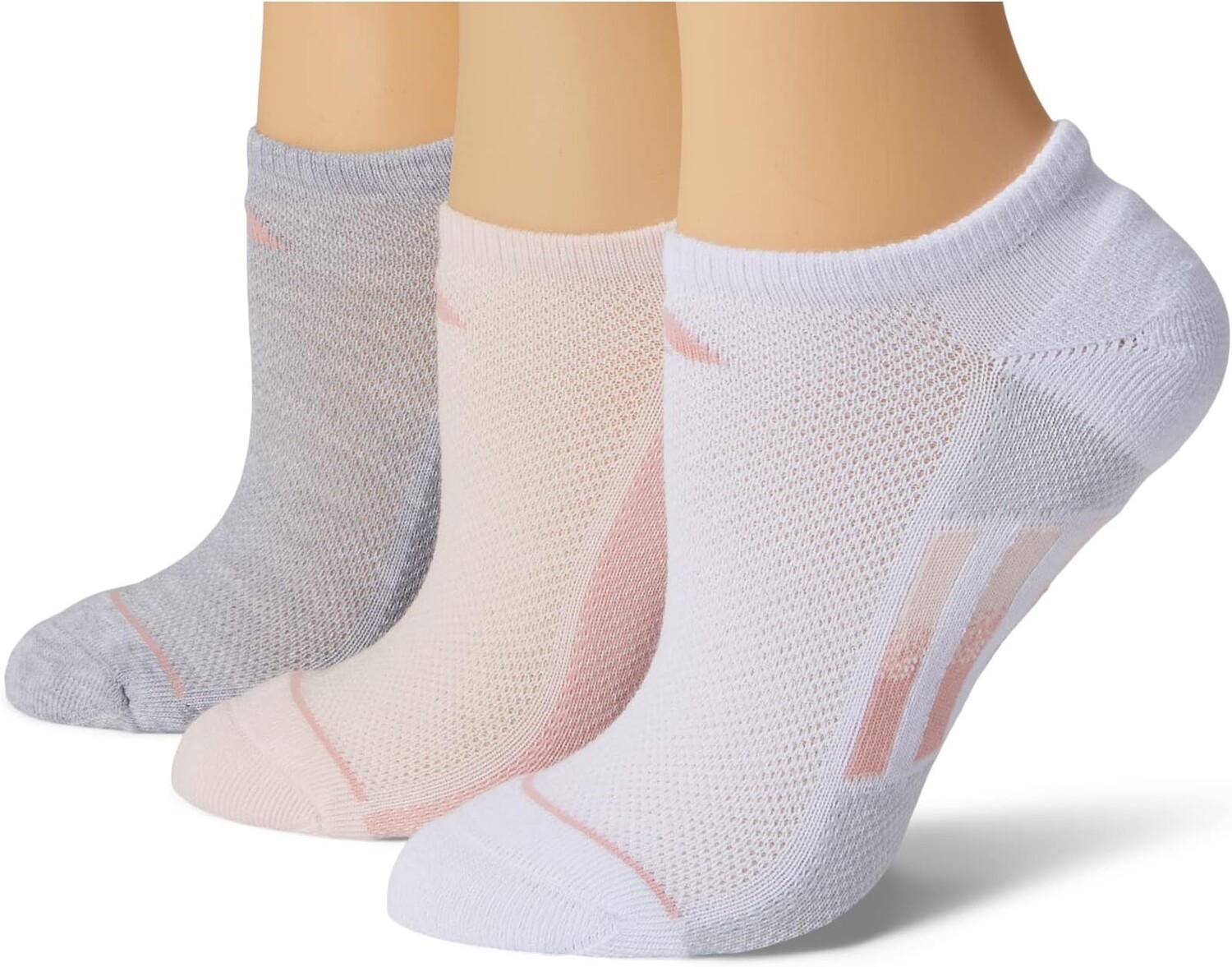 

Носки Superlite Stripe 3 No Show, 3 пары adidas, цвет Halo Pink/Wonder Mauve Pink/Cool Light Heather