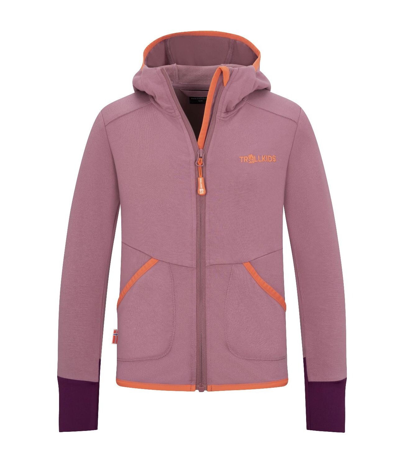 

Флисовая куртка Trollkids Fleece Jacke Saltfjord, цвет Orchidee Rosa/Pfirsich