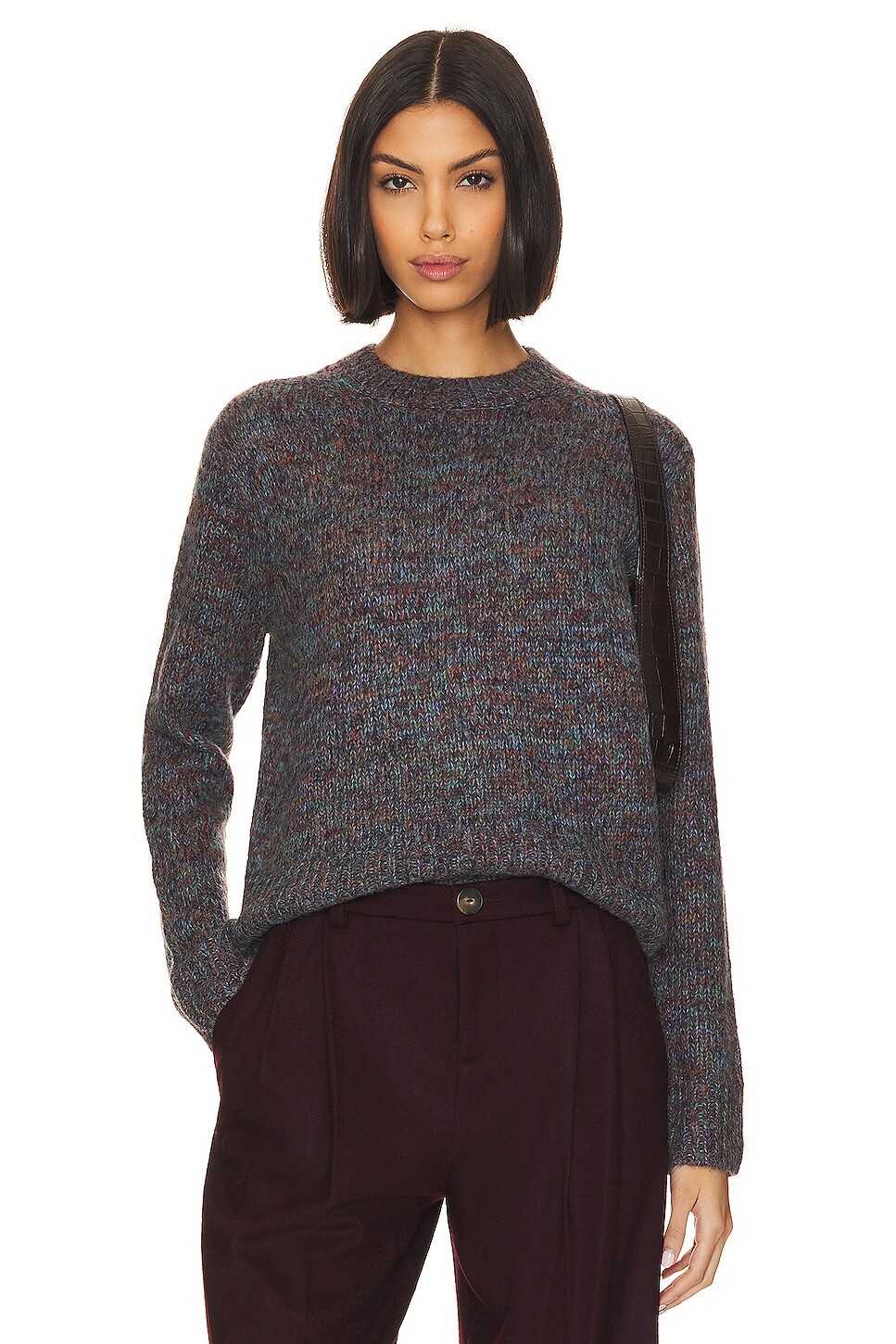 

Свитер Vince Multicolor Marl Crew, цвет Rust & Teal Stone Combo