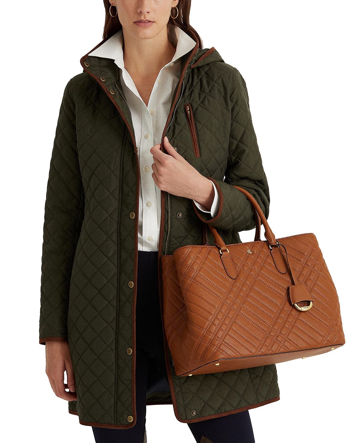 

Женское стеганое пальто Lauren Ralph Lauren