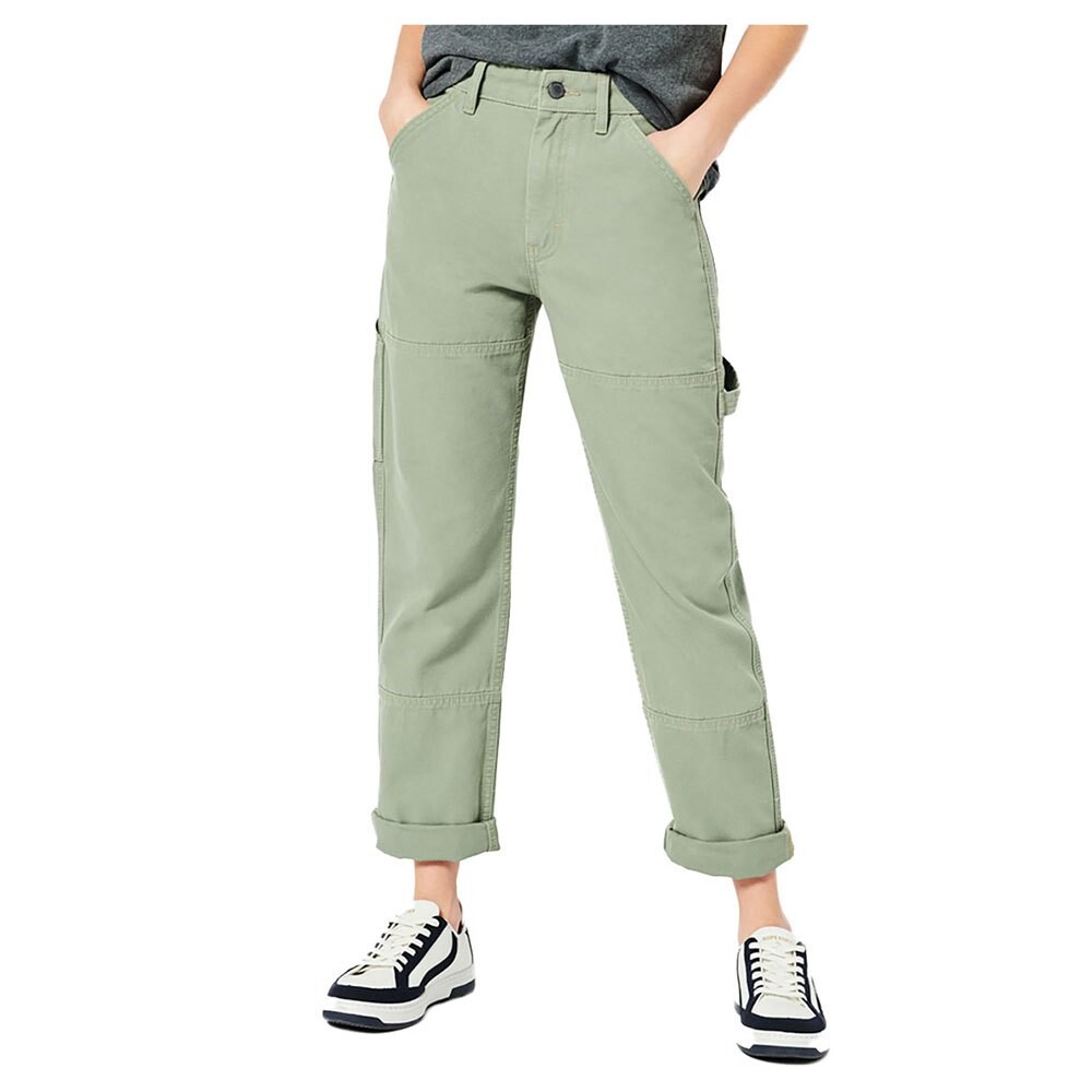

Брюки Superdry High Rise Carpenter, зеленый