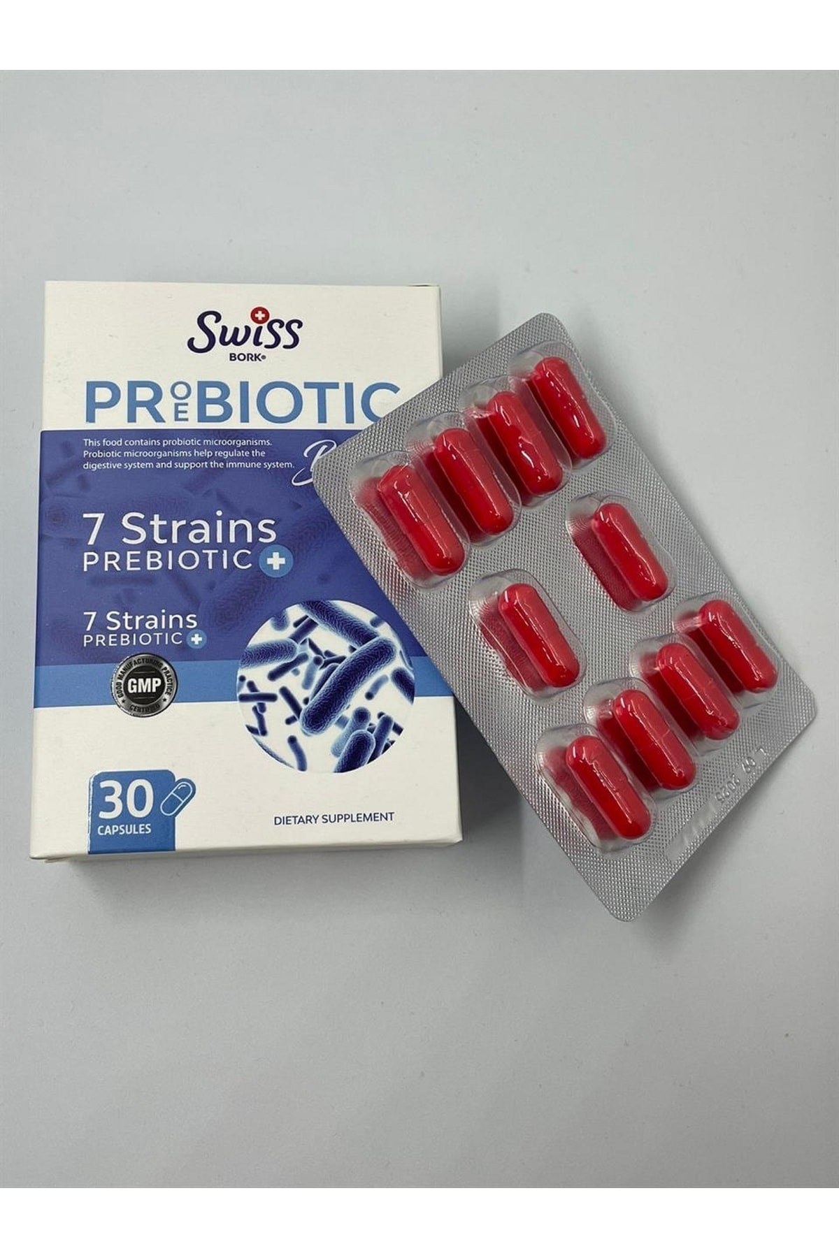 SWISS Bork Probiotic Boost 30 капсул для детей и взрослых – купить с  доставкой из-за рубежа через платформу «CDEK.Shopping»