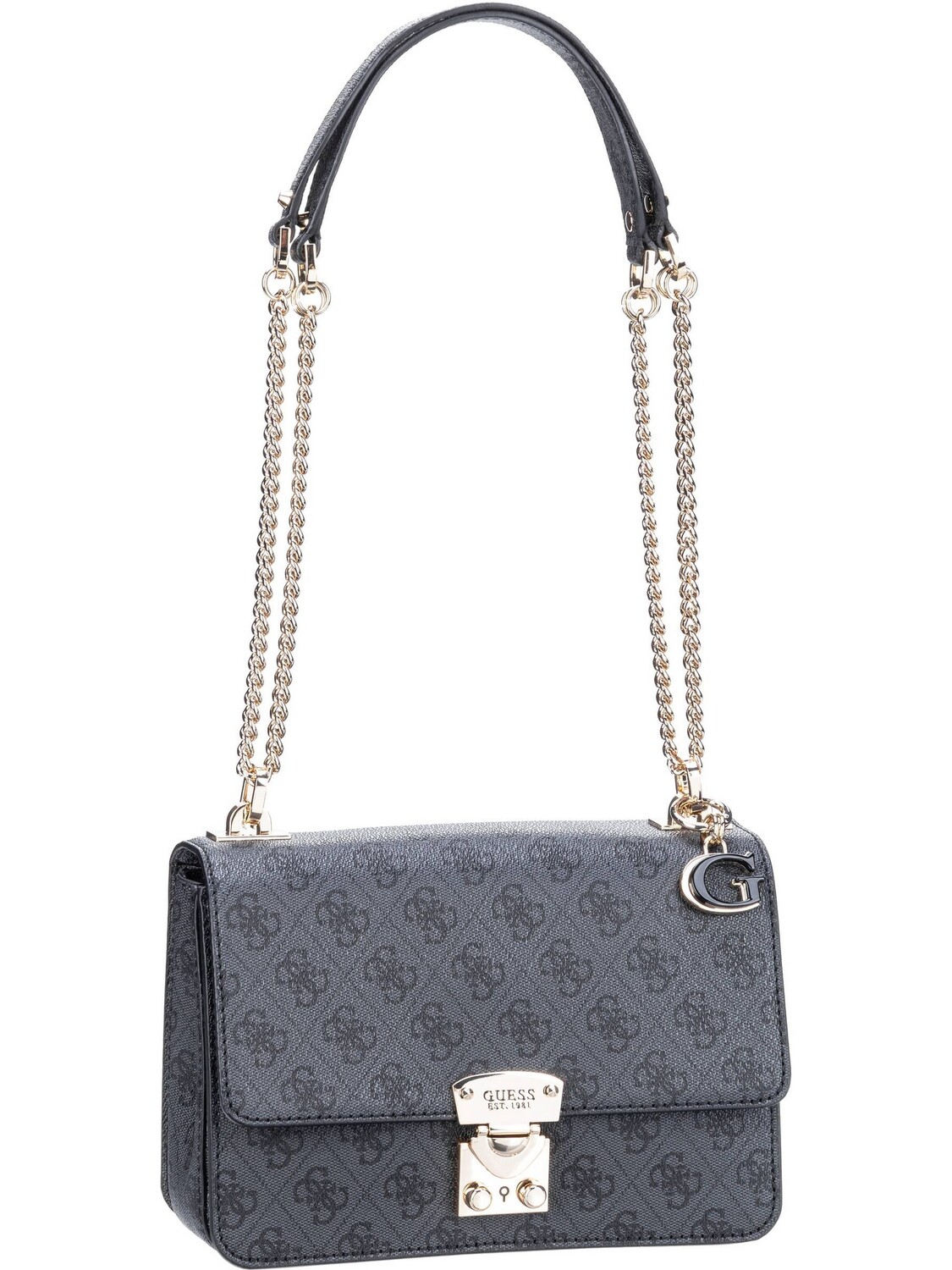 

Сумка Guess Abendtasche Eliette Logo SO 15210, цвет Coal Logo