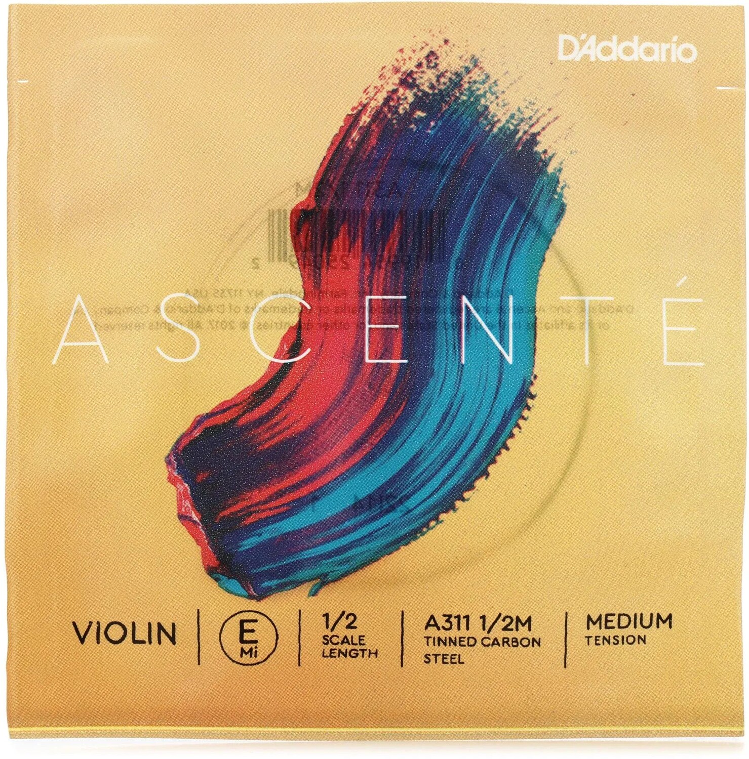 

D'Addario A311 Ascente Струна E для скрипки - размер 1/2, среднее натяжение