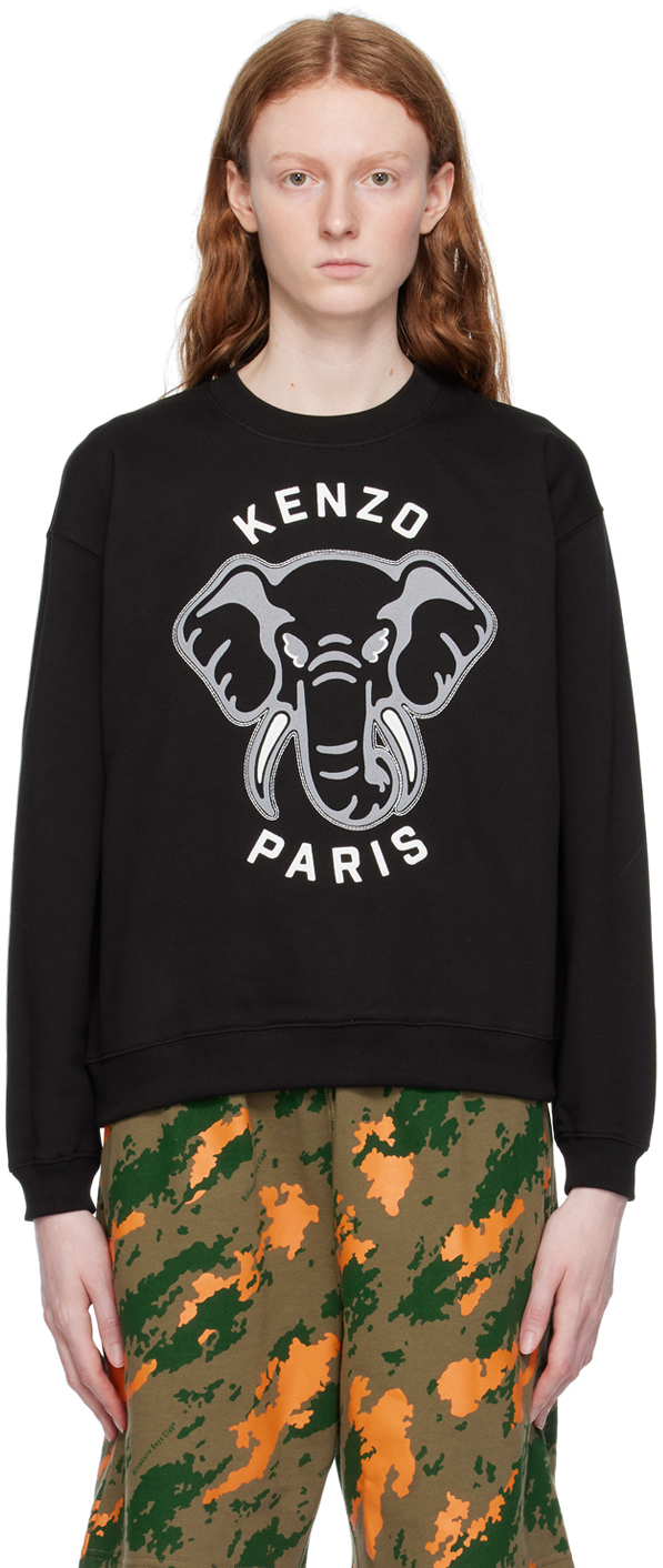 

Черный - Толстовка Paris Elephant Varsity Jungle Kenzo