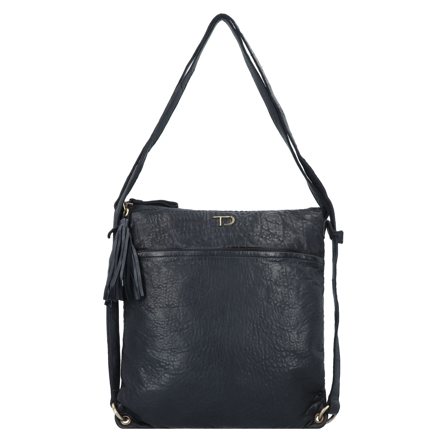 

Сумка через плечо TASCHENDIEB Taborstrasse 2 Leder 36 cm, черный
